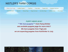 Tablet Screenshot of farmcorgis.com